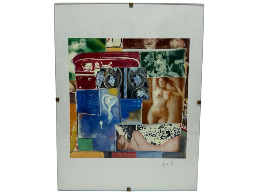 Robert Weil Mixed-Media Collage Pencil Signed Lower Right 7 X 7 [Photo 2]