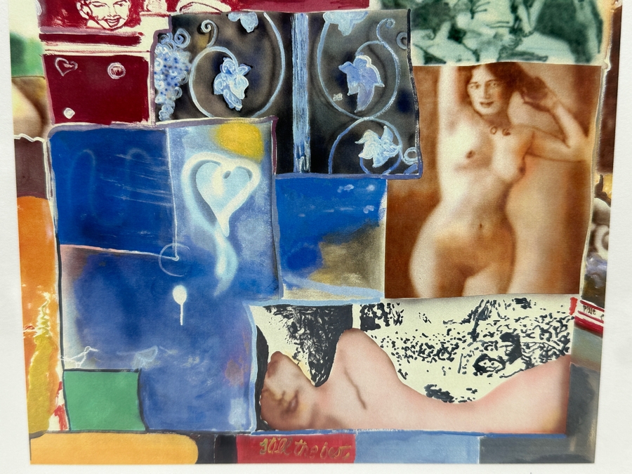 Robert Weil Mixed-Media Collage Pencil Signed Lower Right 7 X 7 [Photo 4]