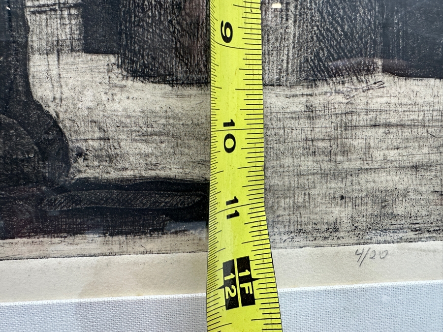 Juan Manuel Gomez-Quiroz Etching Titled 'Mesa De Trabajo' Numbered 4 Of 20 Signed Lower Right 18 X 12 Framed 27 X 21.5 [Photo 10]