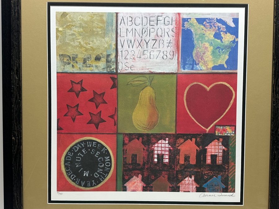 Connie Tunick Limited Edition Print Titled 'You Are Here' Numbered 81/400 Signed Lower Right 20 X 20 Framed [Photo 2]