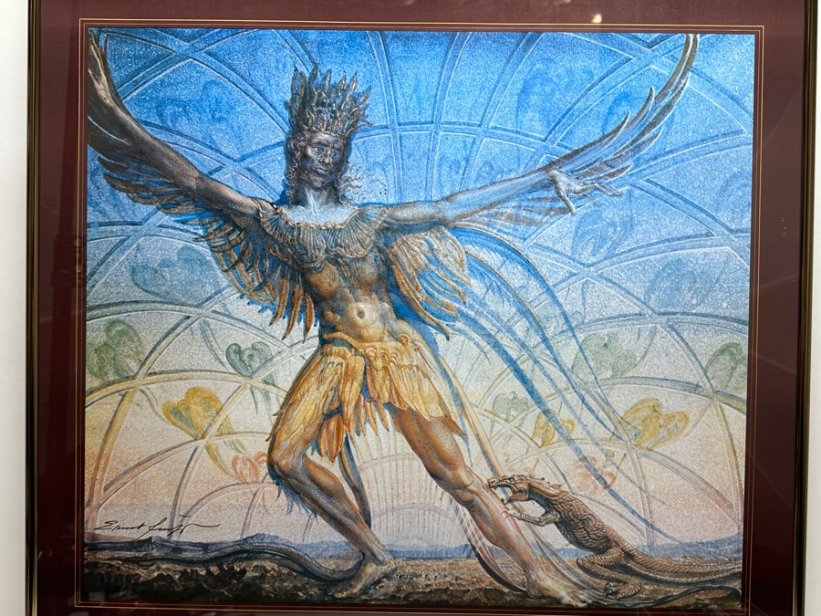 Framed German Opera Poster Die Zauberflute Wolfgang Amadeus Mozart Hamburgische Staatsoper (Hamburg State Opera) 23.5 X 33.5 [Photo 2]