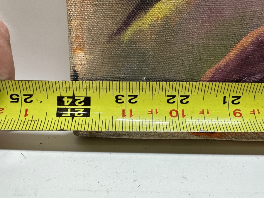 Original Mid-Century Abstract Nude Painting On Canvas Signed Helen Lower Right 24 X 18 [Photo 6]