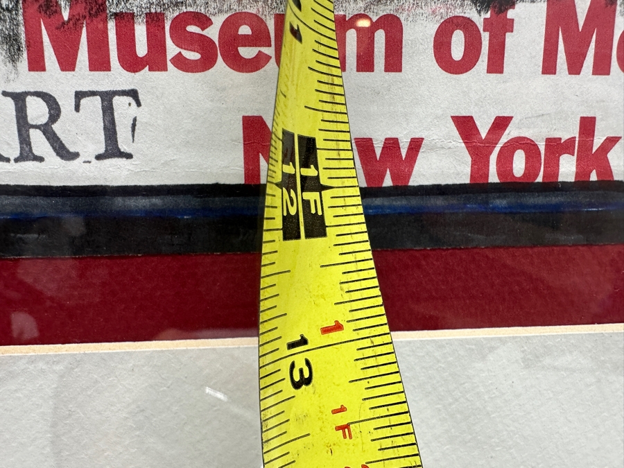 Gunter Temech Original Drawing On MOMA Bag Signed Lower Right And Verso 9.5 X 13 Framed Dated 1999 [Photo 11]