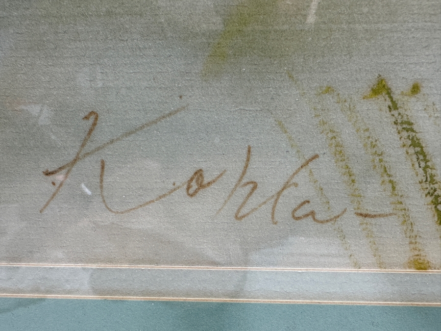 Original Watercolor Painting On Paper Signed Lower Left 25 X 19 Framed 33 X 27 [Photo 8]