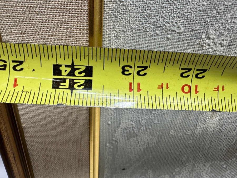 Just Added - Mid-Century Modern Van Amstel Gallery Embellished Serigraph On Canvas 24 X 36 Framed 28.5 X 41 [Photo 7]