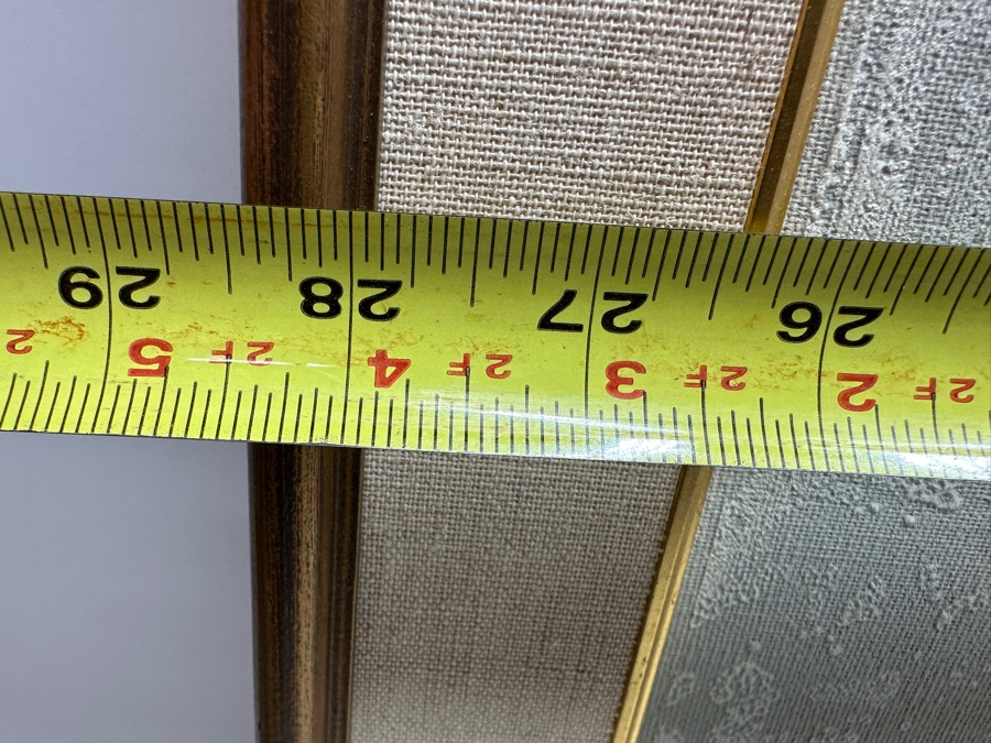 Just Added - Mid-Century Modern Van Amstel Gallery Embellished Serigraph On Canvas 24 X 36 Framed 28.5 X 41 [Photo 9]