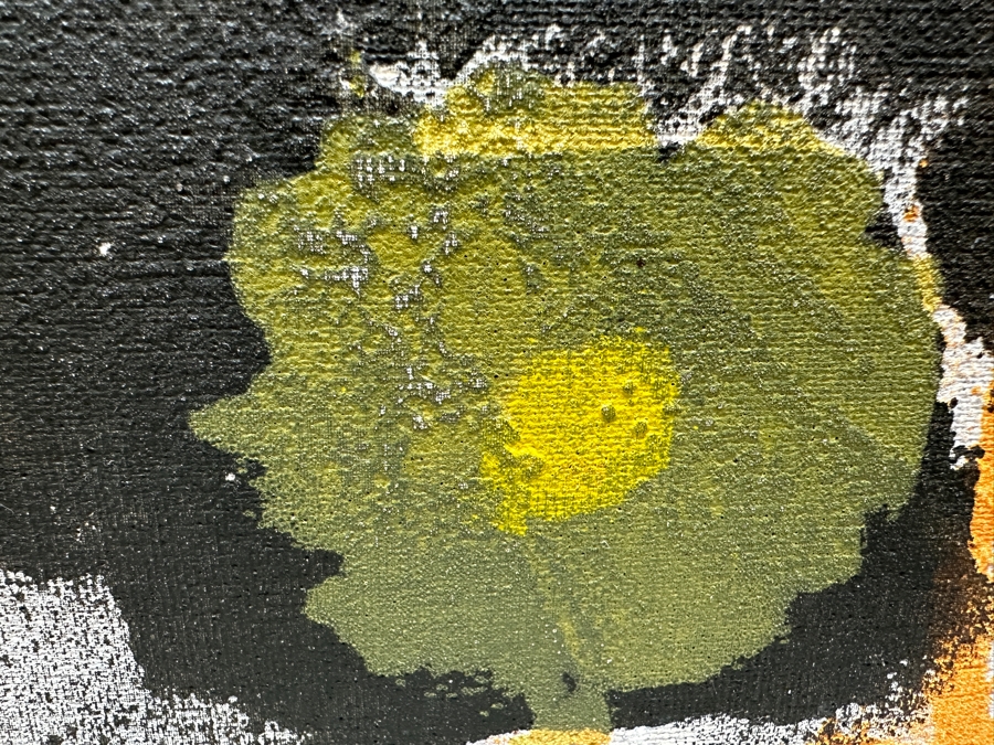 Just Added - Mid-Century Modern Van Amstel Gallery Embellished Serigraph On Canvas 24 X 36 Framed 28.5 X 41 [Photo 5]