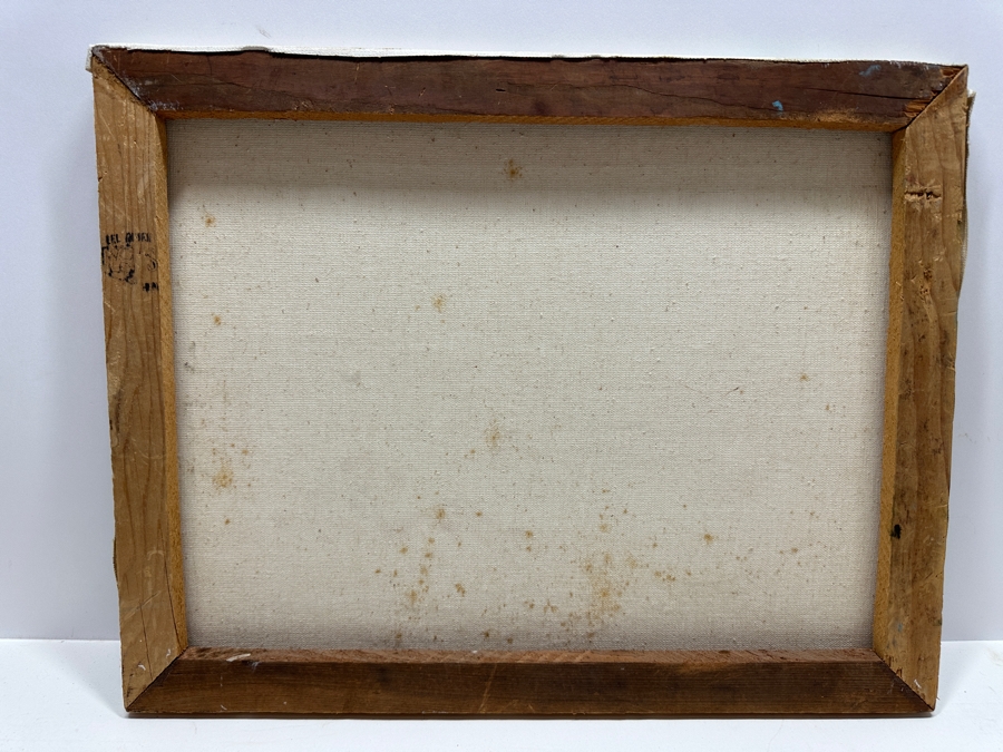 Original Oil Painting On Canvas Of A Seascape Breaking Waves Signed Lower Right Castillo 18 X 14 [Photo 6]