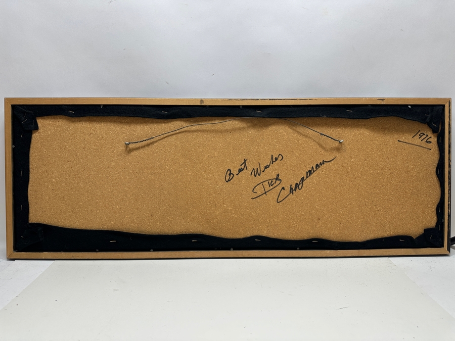 Mid-Century String Artwork Of A Seagull Signed Verso Dick Chapman 1976 37.5 X 13.5 [Photo 6]