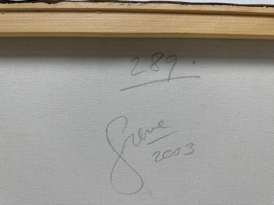Gerrit Greve (1948-2024, Cardiff by the Sea, CA) Original Acrylic Painting On Canvas Titled '289' Abstract Color Field In Manner of Mark Rothko Signed Verso And Dated 2003 16 X 20 Estimate $300 - $400 [Photo 5]