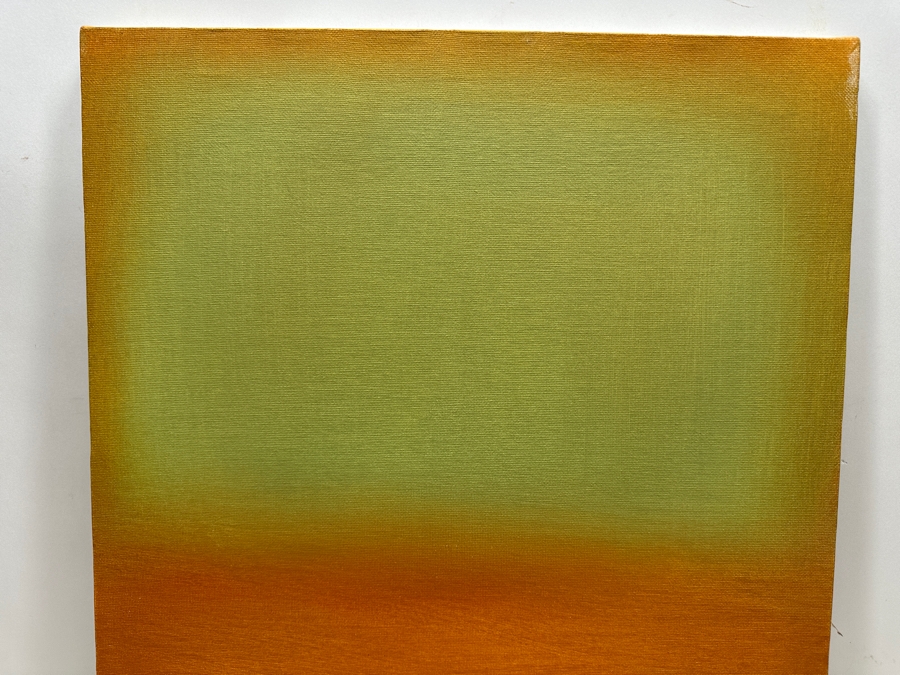 Gerrit Greve (1948-2024, Cardiff by the Sea, CA) Original Acrylic Painting On Canvas Titled '319' Abstract Color Field In Manner of Mark Rothko Signed Verso And Dated 2004 16 X 20 Estimate $300 - $400 [Photo 3]