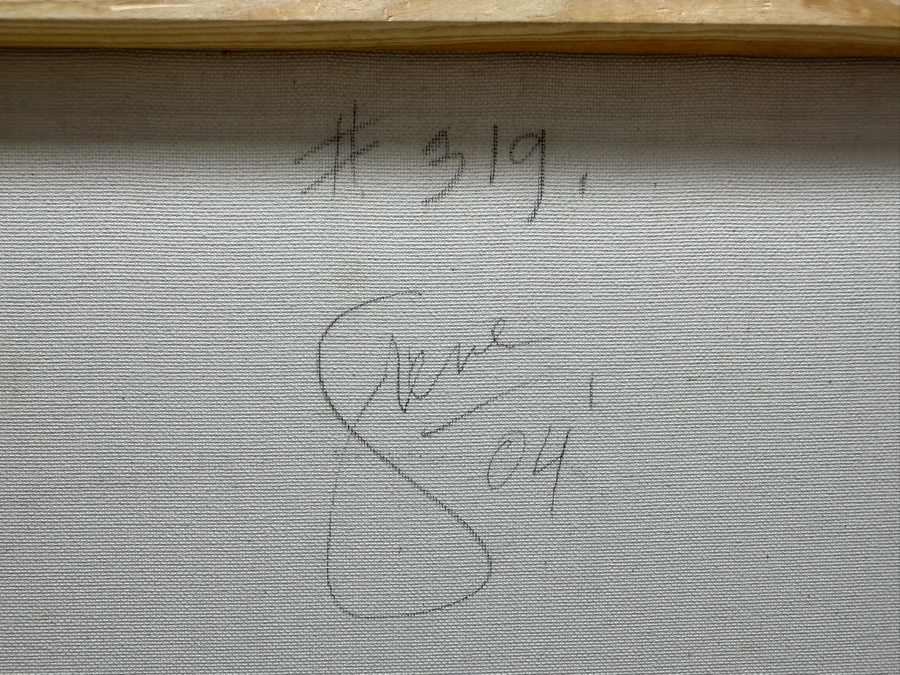 Gerrit Greve (1948-2024, Cardiff by the Sea, CA) Original Acrylic Painting On Canvas Titled '319' Abstract Color Field In Manner of Mark Rothko Signed Verso And Dated 2004 16 X 20 Estimate $300 - $400 [Photo 5]
