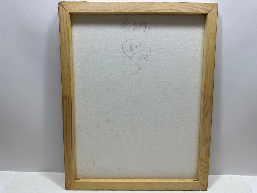 Gerrit Greve (1948-2024, Cardiff by the Sea, CA) Original Acrylic Painting On Canvas Titled '319' Abstract Color Field In Manner of Mark Rothko Signed Verso And Dated 2004 16 X 20 Estimate $300 - $400 [Photo 4]