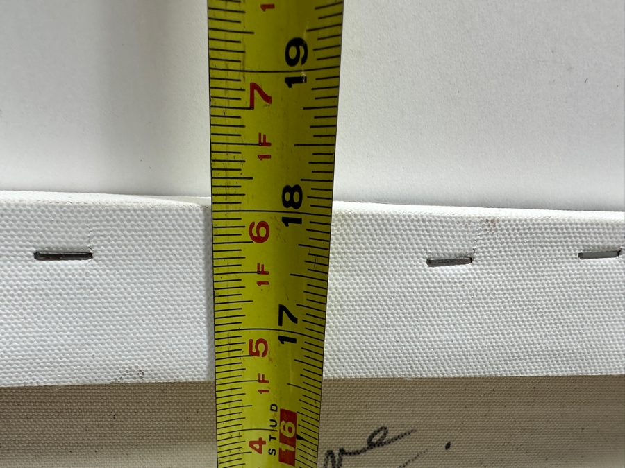 Gerrit Greve (1948-2024, Cardiff by the Sea, CA) Original Acrylic Painting On Canvas Abstract Series Signed Verso And Dated 2018 18 X 18 Estimate $300 - $400 [Photo 7]