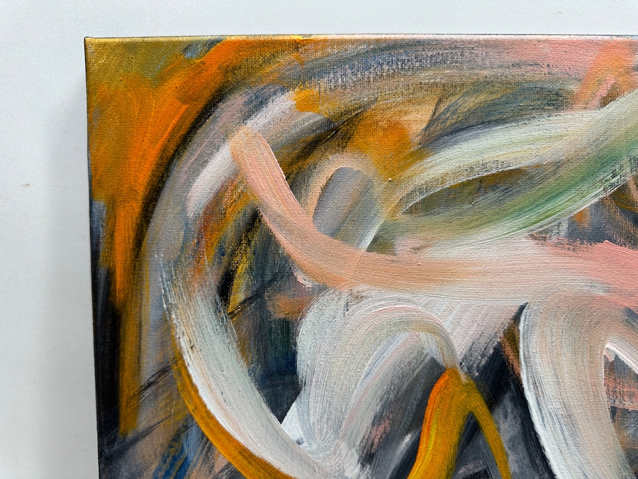 Gerrit Greve (1948-2024, Cardiff by the Sea, CA) Original Acrylic Painting On Canvas Abstract Series Signed Verso And Dated 08-2019 16 X 20 Estimate $300 - $400 [Photo 2]