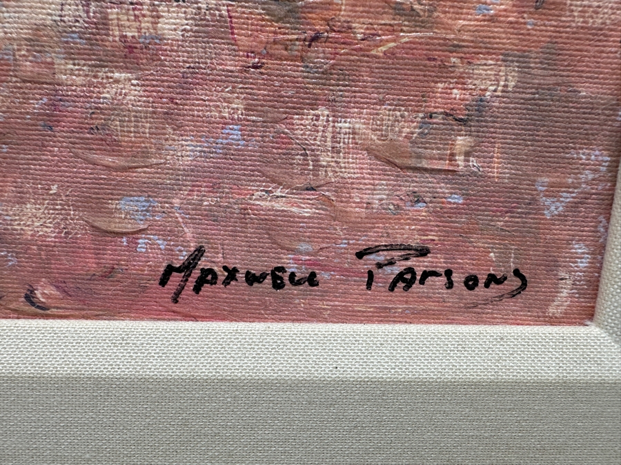 Maxwell Parsons Limited Edition Canvas Print Titled 'Floral Bouquets' Numbered 112/175 Hand Signed Lower Right 11.5 X 11.5 Framed 21 X 21 [Photo 4]