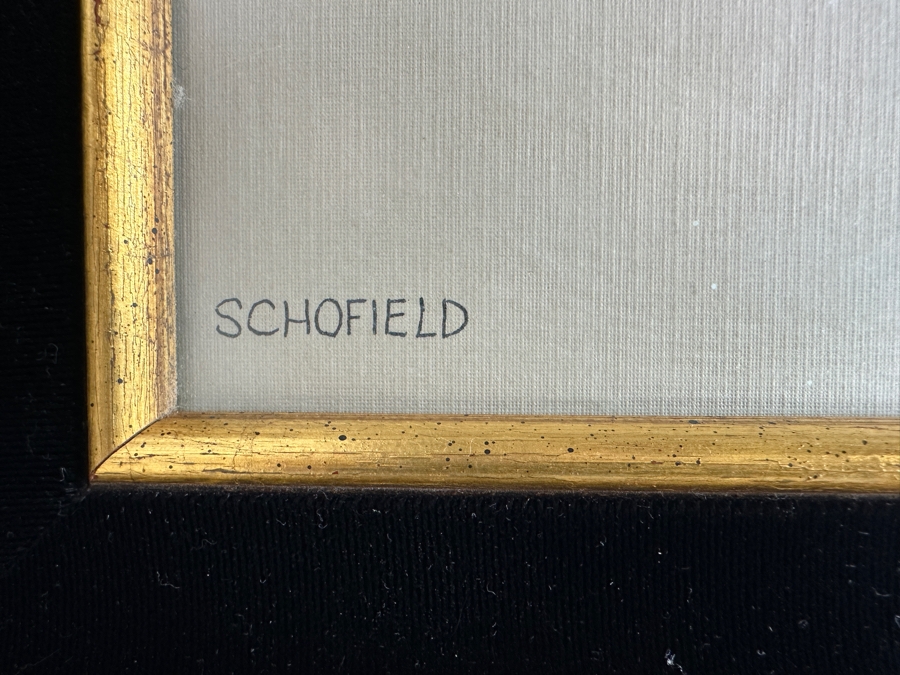 Mildred Schofield Original Pen & Ink Drawing Titled 'The Hasidic Dancers' 12 X 9 Framed 18 X 15 [Photo 6]