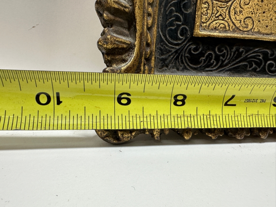 Vintage Italian Artist Embellished Portrait Print In Italian Wooden Frame 9W X 10H [Photo 9]