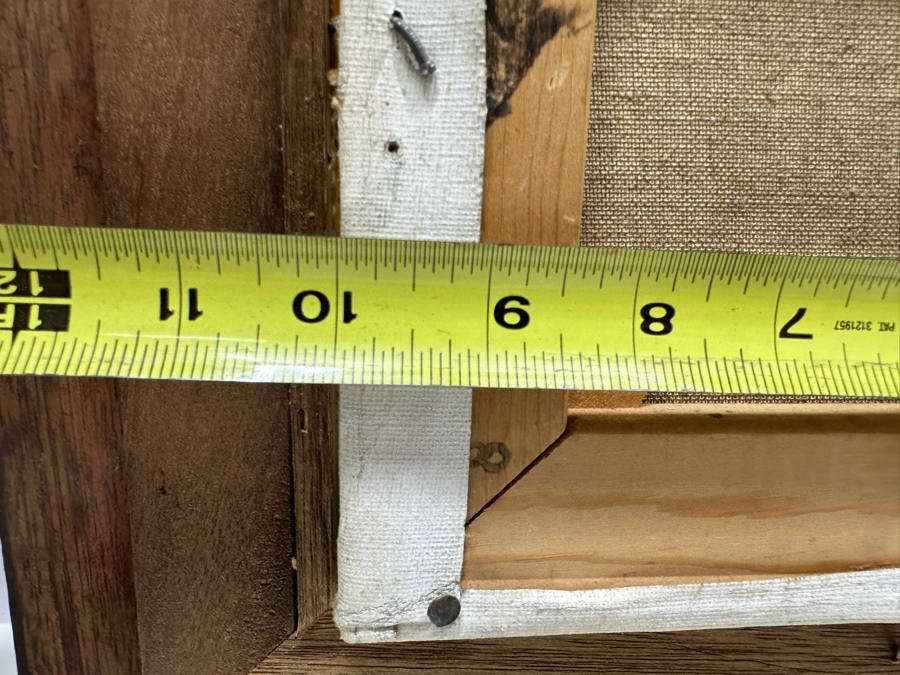 Original Mid-Century Painting On Canvas Signed Cayatte 10 X 8 Framed 16 X 14 [Photo 9]