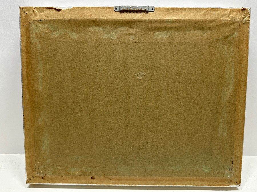 Tang Ping Original Oil Painting On Canvas Of Chinese Junk Boats 14.5 X 12 Framed [Photo 9]