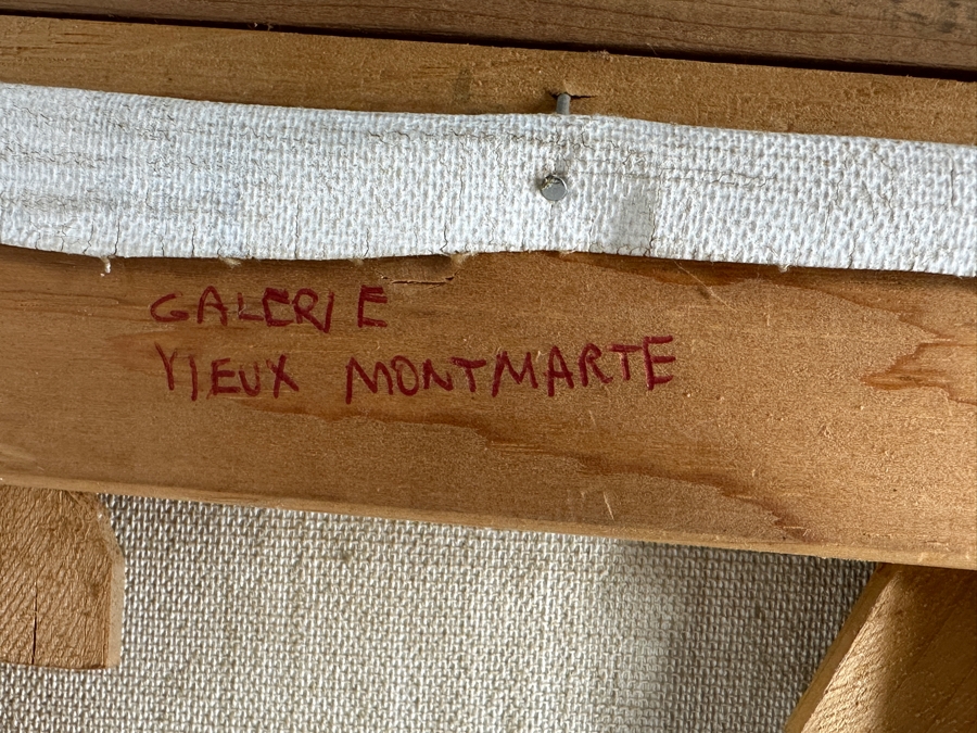 Small Original Mid-Century Oil Painting On Canvas Unsigned In The Manner Of M. Edward Griff (Measurements Coming) [Photo 8]