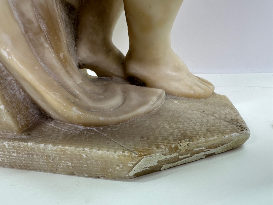 Carved Stone Statue Of Lorenzo De' Medici After Michelangelo 6.5W X 5D X 14.5H [Photo 15]