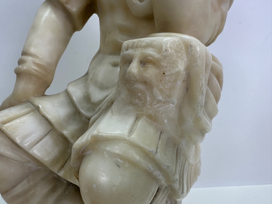 Carved Stone Statue Of Lorenzo De' Medici After Michelangelo 6.5W X 5D X 14.5H [Photo 5]