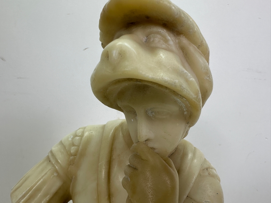 Carved Stone Statue Of Lorenzo De' Medici After Michelangelo 6.5W X 5D X 14.5H [Photo 6]