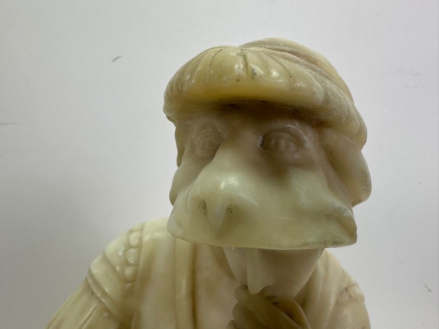 Carved Stone Statue Of Lorenzo De' Medici After Michelangelo 6.5W X 5D X 14.5H [Photo 7]