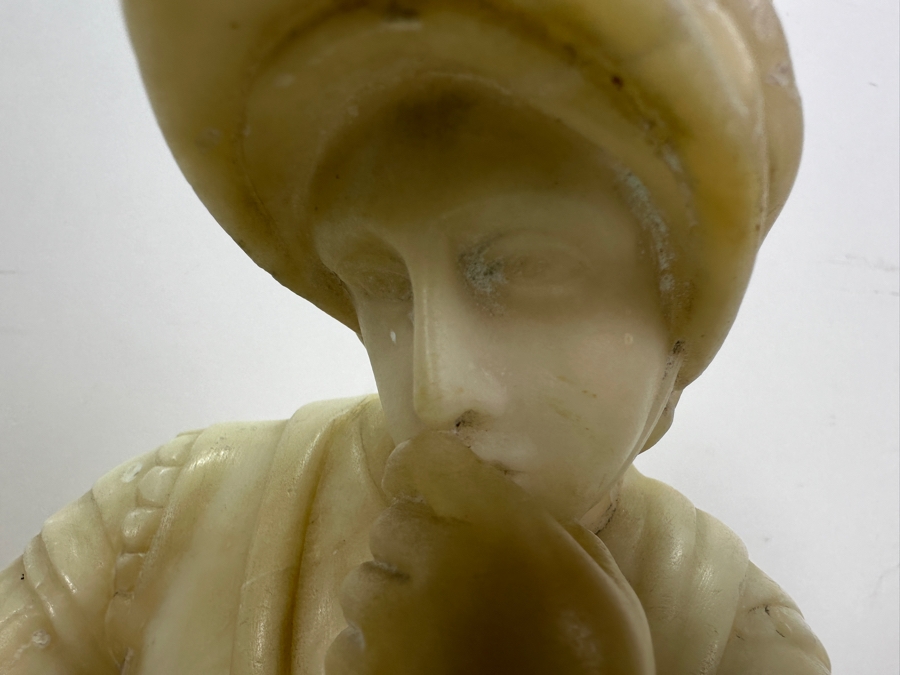 Carved Stone Statue Of Lorenzo De' Medici After Michelangelo 6.5W X 5D X 14.5H [Photo 8]