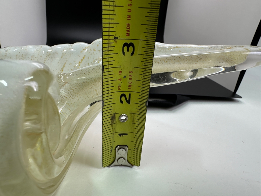 Vintage MCM Alfredo Barbini Bullicante Italian Murano Glass Seashell Form Bowl 8.5W X 5D X 3H [Photo 9]