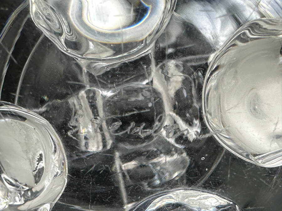 Steuben Crystal 10' Pedestal Bowl Signed [Photo 7]