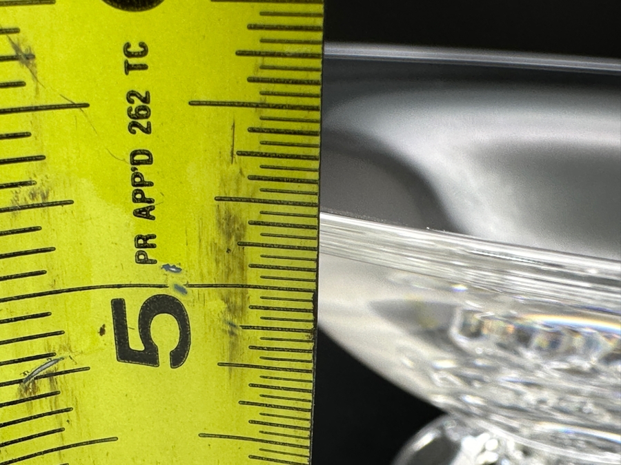 Steuben Crystal 10' Pedestal Bowl Signed [Photo 9]