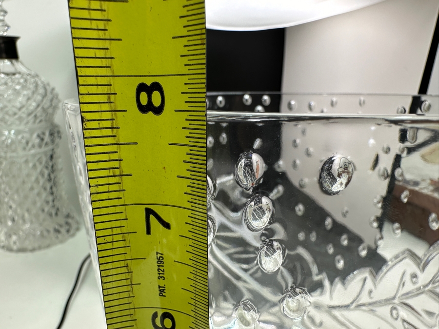 Waterford Crystal Marquis Ice Bucket With Acrylic Tongs 7.75W X 7.75H [Photo 7]