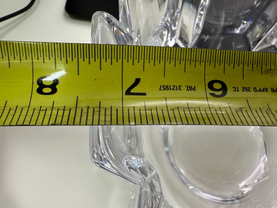 Orrefors Sweden Crystal (1) 7 3/8' Corona Bowl And (2) 4.5' Corona Bowls Designed By Lars Hellsten [Photo 12]