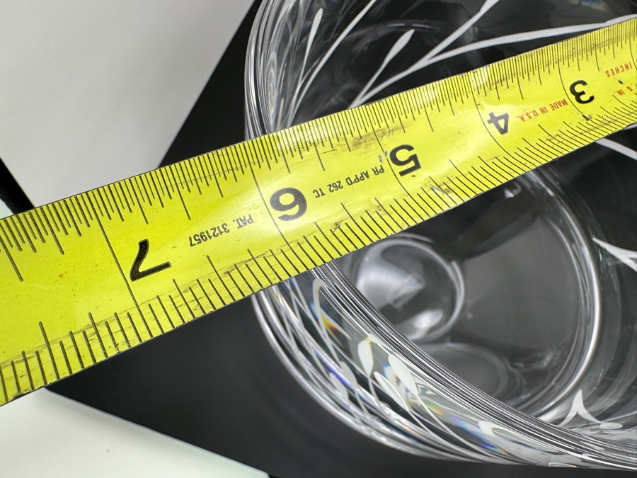 Orrefors Sweden Hand Painted 5.75' Crystal Bowl Artist Signed [Photo 6]