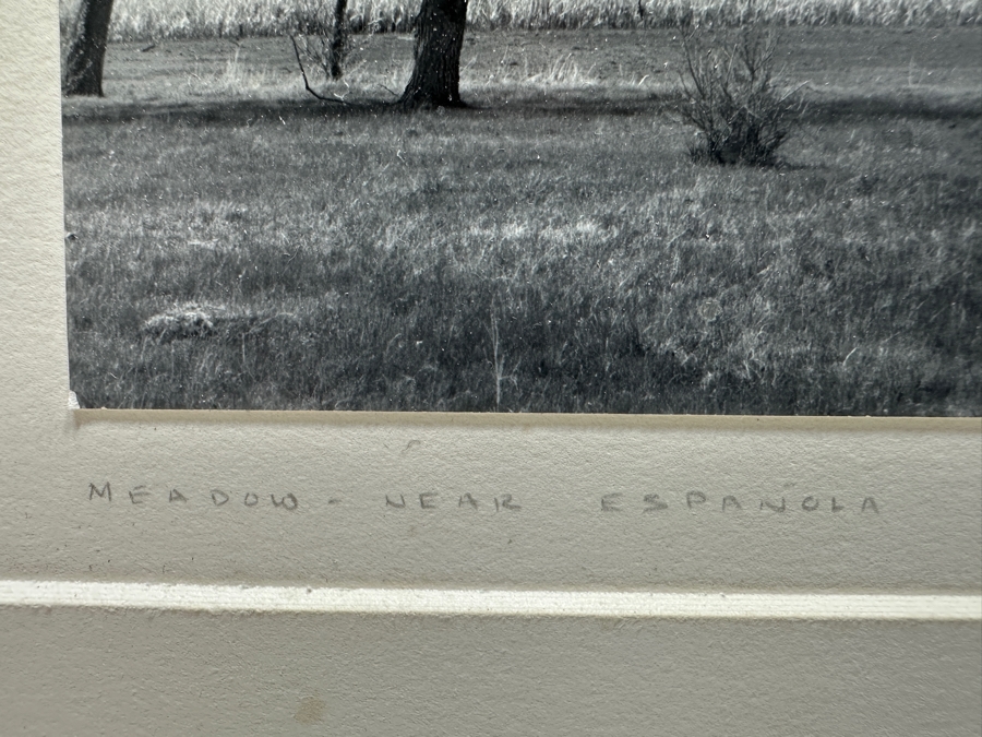 Nicholas Trofimuk B&W Photograph Titled 'Meadow Near Espanola' 9 X 7 Signed In Matte [Photo 2]