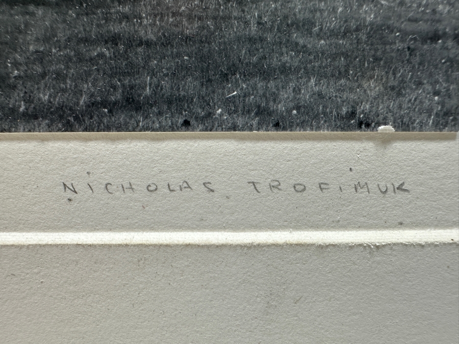 Nicholas Trofimuk B&W Photograph Titled 'Meadow Near Espanola' 9 X 7 Signed In Matte [Photo 3]