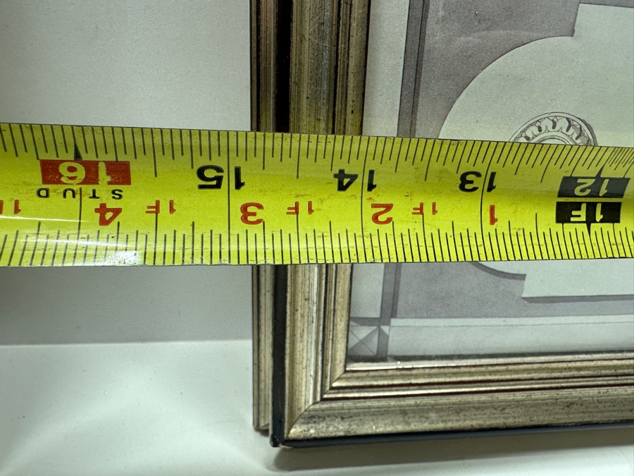 Pair Of Vintage French Soldier Prints With Red Stamp From The Library Of The War Depot Ministere De La Guerre Framed 14.5 X 20 [Photo 13]