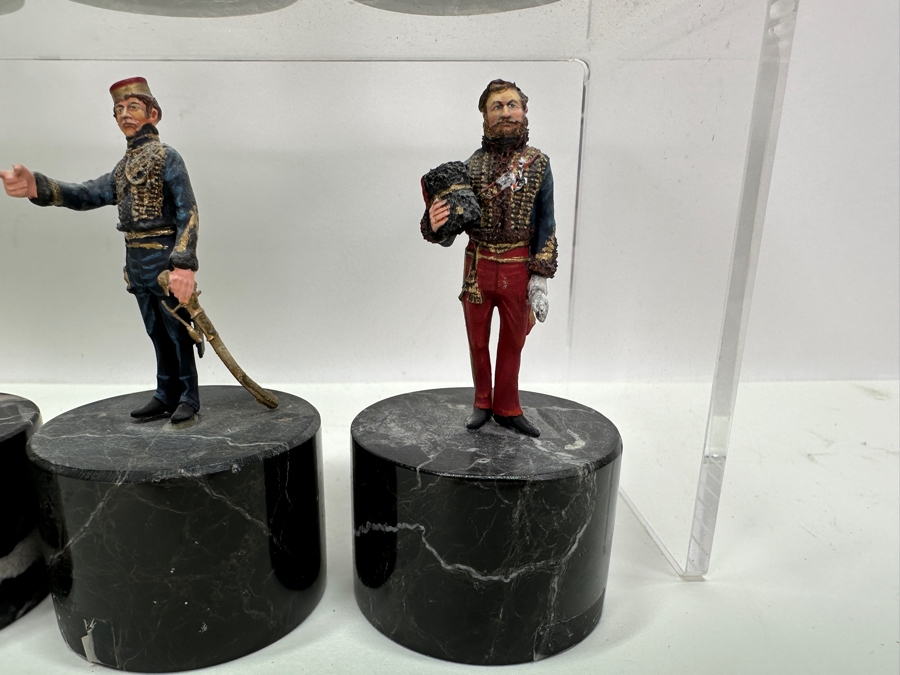 Collection Of (10) Small Military Figurines Toy Soldiers Hand Painted By Dr. David D. Michaels 4H - See Photos [Photo 4]