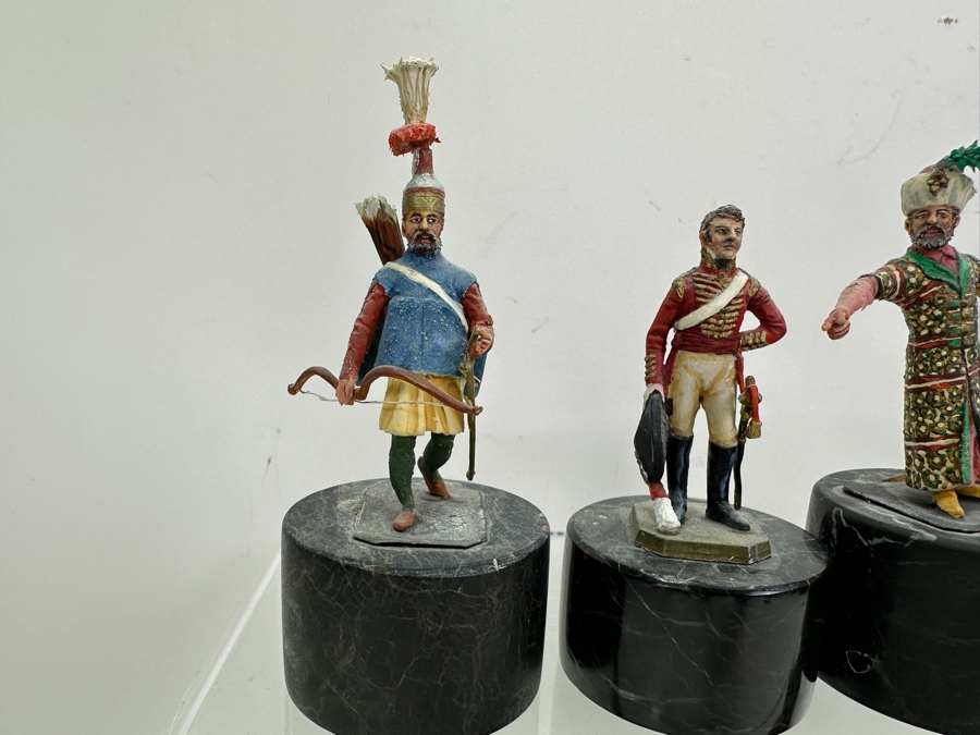 Collection Of (10) Small Military Figurines Toy Soldiers Hand Painted By Dr. David D. Michaels 4H - See Photos [Photo 7]