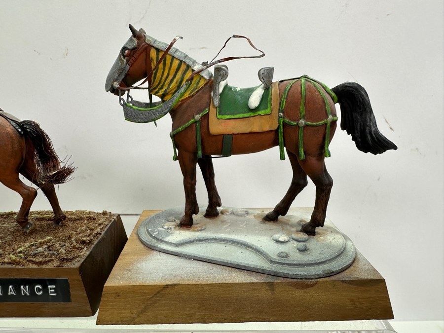 Collection Of (6) Small Military Figurines Horses Toy Soldiers Hand Painted By Dr. David D. Michaels - See Photos [Photo 9]