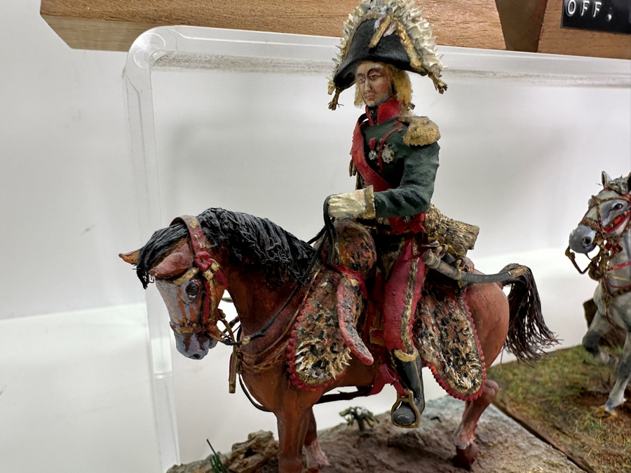 Collection Of (6) Small Military Figurines Horses Toy Soldiers Hand Painted By Dr. David D. Michaels - See Photos [Photo 4]