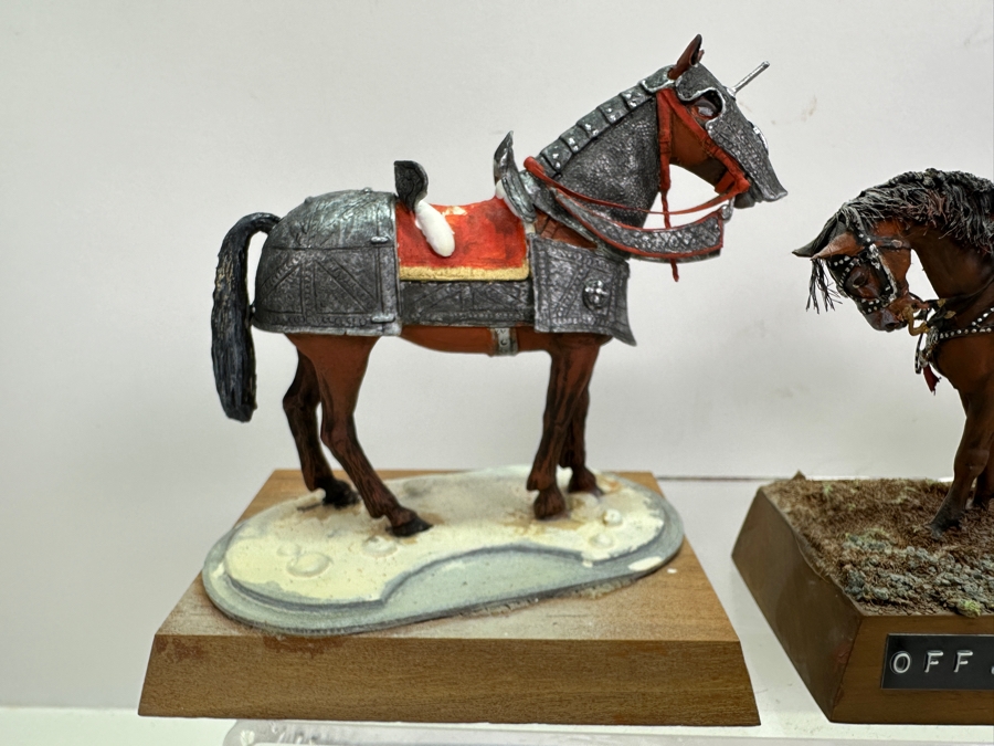 Collection Of (6) Small Military Figurines Horses Toy Soldiers Hand Painted By Dr. David D. Michaels - See Photos [Photo 8]