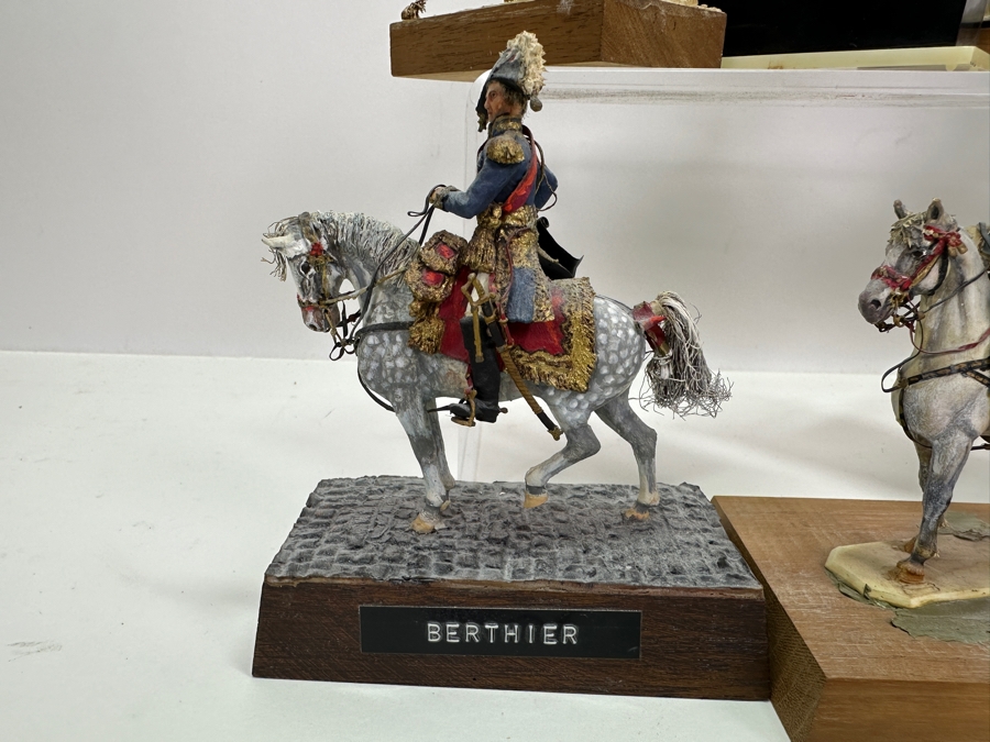 Collection Of (8) Small Military Figurines Horses Toy Soldiers Hand Painted By Dr. David D. Michaels - See Photos [Photo 2]
