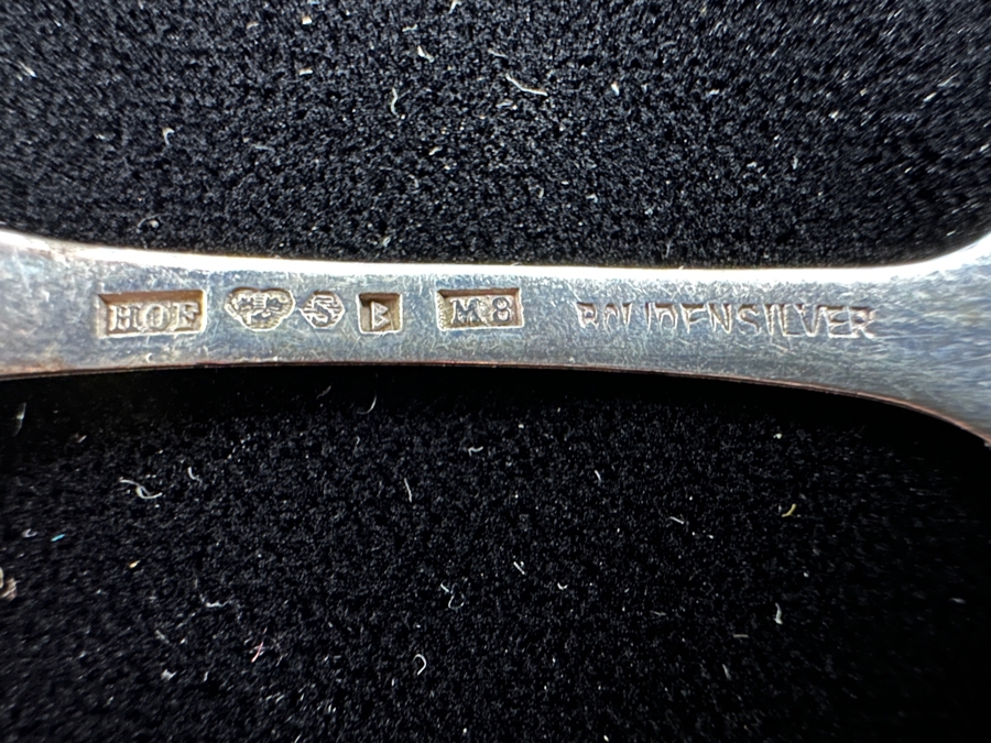 Pair Of Swedish Sterling Silver Hallmarked Spoons And Gorham Sterling Silver Spoon - Total Weight 78.6g [Photo 9]