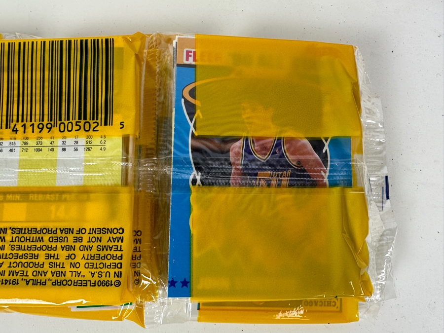 (12) Unopened Rack Packs Of 1990 Fleer NBA Basketball Cards - Total Of 540 Basketball Cards [Photo 8]
