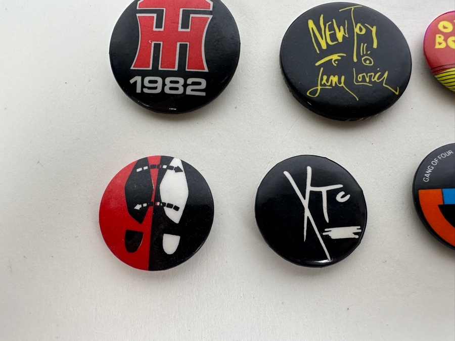 Collection Of Vintage 1980s Punk / New Wave Music Buttons [Photo 6]