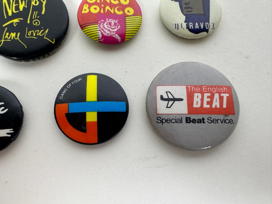 Collection Of Vintage 1980s Punk / New Wave Music Buttons [Photo 5]
