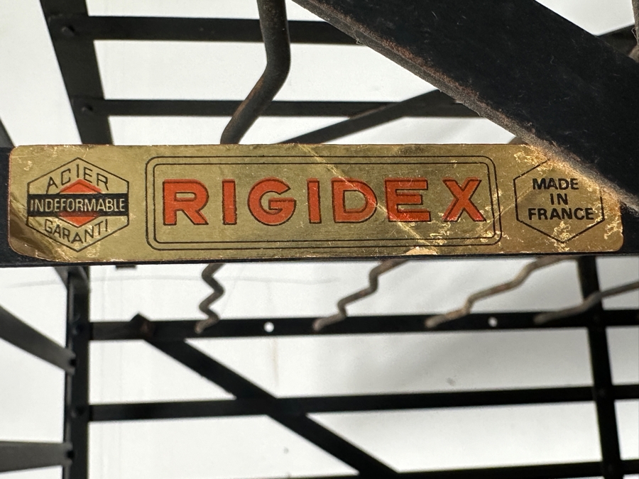 Vintage French Rigidex Lockable Metal Wine Locker Rack Cabinet 21W X 15D X 45H [Photo 8]